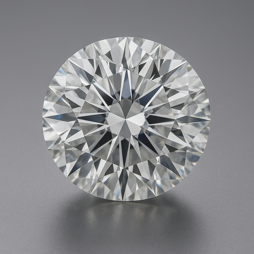 5.00 Carats – D Colour, VVS1, Round Cut, Natural Diamond